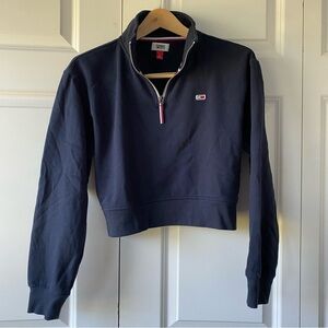 Tommy Hilfiger Women's Navy Quarter-Zip Sweatshirt